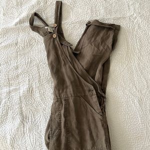 Linen overalls
